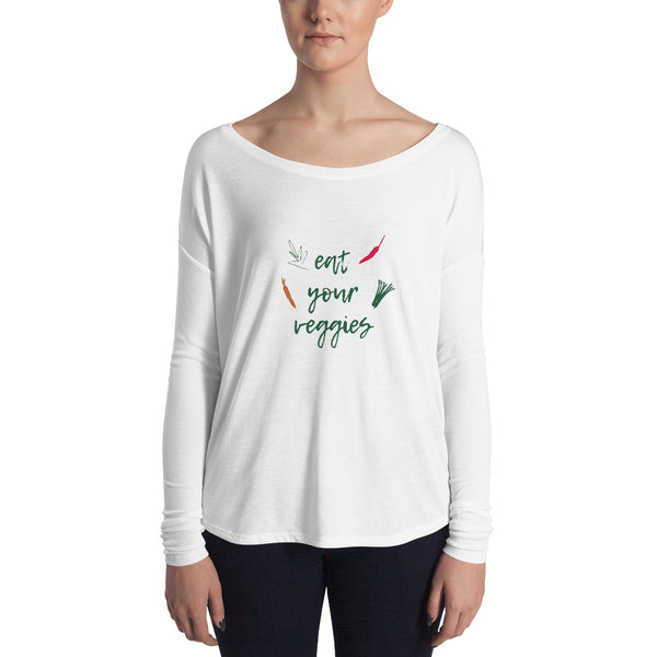 Eat Your Veggies - Ladies' Long Sleeve Tee